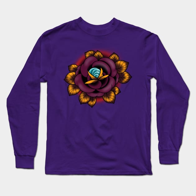 Rose tattoo Long Sleeve T-Shirt by InkSmith